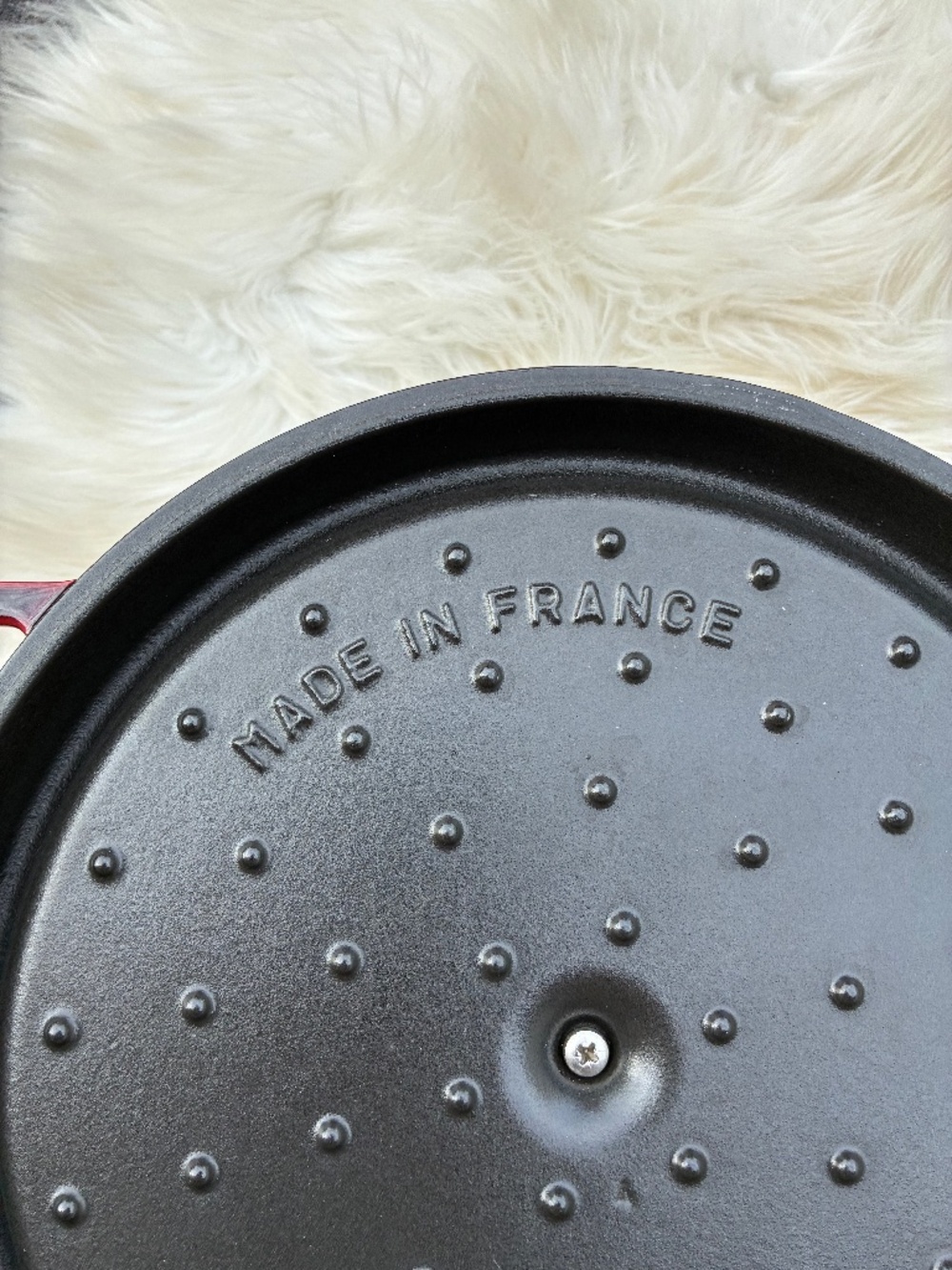 STAUB Cast Iron 7qt Round Cocotte Grenadine - Picture 13 of 15